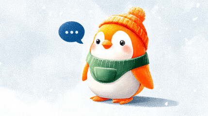 Friendly Penguin with Accessories