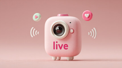 Pink Instant Camera with Wi-Fi