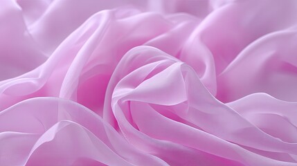 Obraz premium Soft and Romantic Pink Fabric Draped Gracefully Showing Delicate Texture and Flowing Shape for Fashion and Fabric Background Inspiration