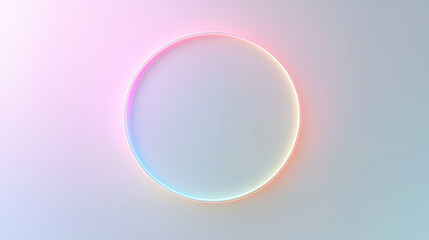 Gradient Circle with Neon Glow