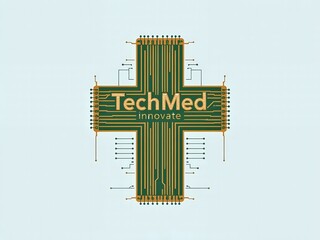 TechMed logo concept showcases innovative medical technology solutions with a modern design for health and wellness brands