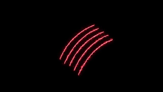  red color claw effect animated animal scratch effect flaming scratch light effect 4k neon fire scratch looping ,fire slash effect on black background