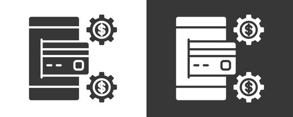 Credit Icon Set Vector Collection Isolated In Black And White