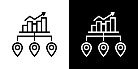 Expansion Icon Vector Illustration. Fresh Line Design Built For Creative Flexibility In Light And Dark Versions.
