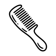 comb illustration vector style coloring page