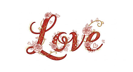 Obraz premium Romantic Typography Art 