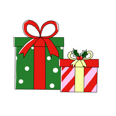 クリスマスプレゼントのイラスト