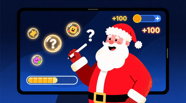Santa Claus Blooket Game on Smartphone
