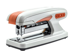 Metal Stapler Isolated on Transparent Background