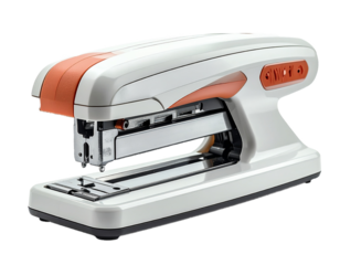 Metal Stapler Isolated on Transparent Background