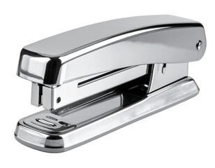 Metal Stapler Isolated on Transparent Background
