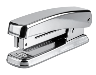Metal Stapler Isolated on Transparent Background