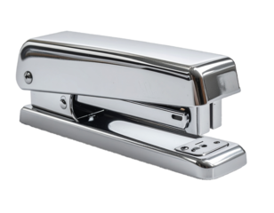 Metal Stapler Isolated on Transparent Background