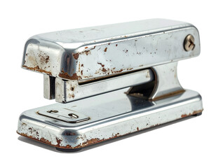 Metal Stapler Isolated on Transparent Background