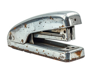 Metal Stapler Isolated on Transparent Background