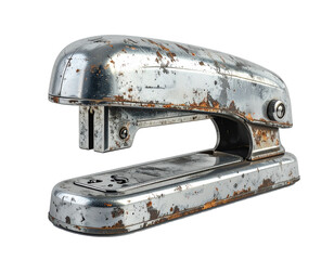 Metal Stapler Isolated on Transparent Background
