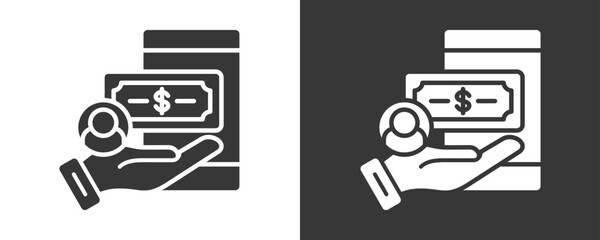 Lender Icon Set Vector Collection Isolated In Black And White