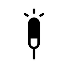 Sparkler Icon Vector Symbol Design Illustration