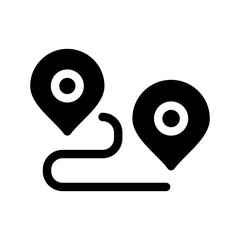 Obraz premium Map Icon Vector Symbol Design Illustration