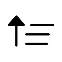 Sort Icon Vector Symbol Design Illustration