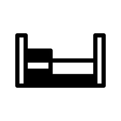 Bed Icon Vector Symbol Design Illustration