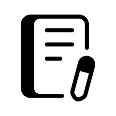 Writer Icon Vector Symbol Design Illustration