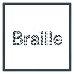 Braille Word Art - A Tactile Typography Design.