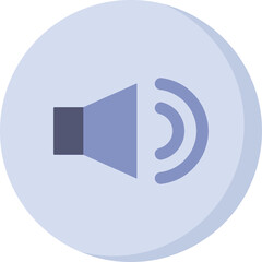 Sound Speaker Icon Vector Illustration With Waves On Transparent Background Suitable For Audio Related Concepts