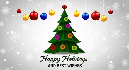 Festive christmas holiday background with fir branches, red decorations, candy canes, and snowflakes on a pink surface