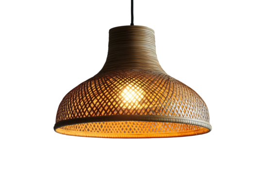 Minimalist lamp shade attached to the ceiling PNG, isolated on transparent background.