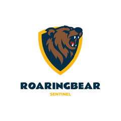 Mascot Roar Bear Logo Design