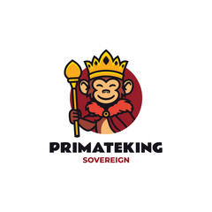Mascot King Monkey Logo Design