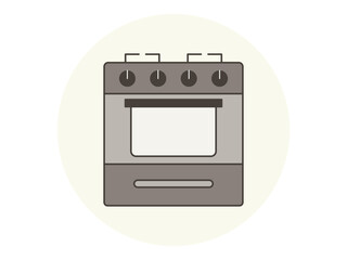 Gas stoves icon. Restaurant icon design. Simple vector icon. Vector illustration.