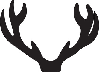 Fototapeta premium Moose Wildlife Silhouette Pattern with Forest Animals and Nature Elements