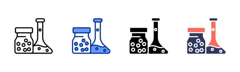 Specimen icon set multiple style collection