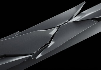 Abstract visualization of structural material under intense pressure, illustrating failure points and resulting physical distortion and stress, research, rigid, pressure