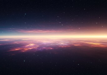 Fototapeta premium Abstract representation of infinite space, a vast, featureless expanse symbolizing timelessness, the void, and unending existence, profound, monotone, timeless