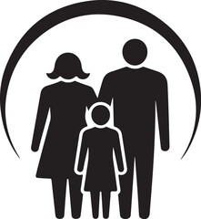 Family Under Arch Icon illustration