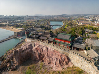 China Shandong Yantai Penglai Bohai Changshan Islands Harbour Scenery