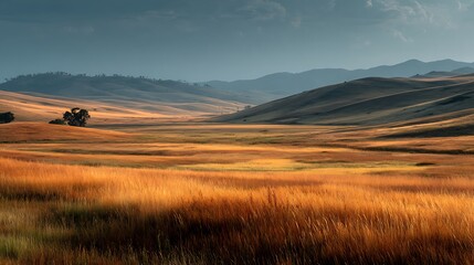 Diagonal warm daylight from top-left forming gentle matte haze across mid-zone with large high-key open space for clean modern business presentations, dashboards, and marketing templates