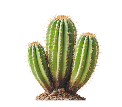 Vibrant succulent cactus plant thrives in arid desert conditions