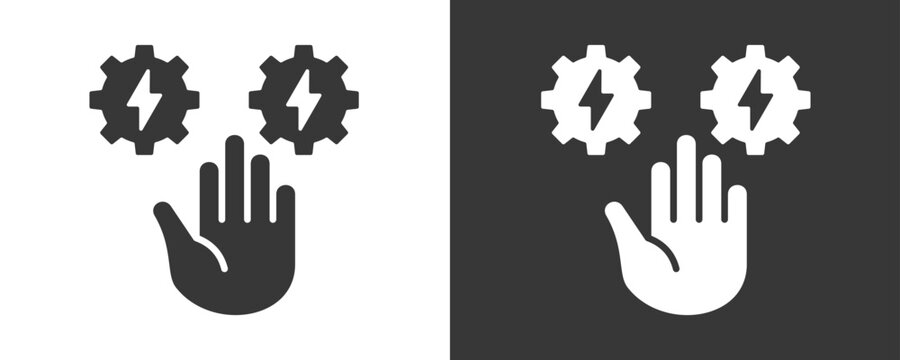 Conflict Management Icon Set Vector Collection Isolated In Black And White