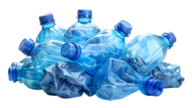 Used plastic bottles ready for recycling to promote sustainability and environmental awareness, a call to action for a cleaner, greener world for future generations