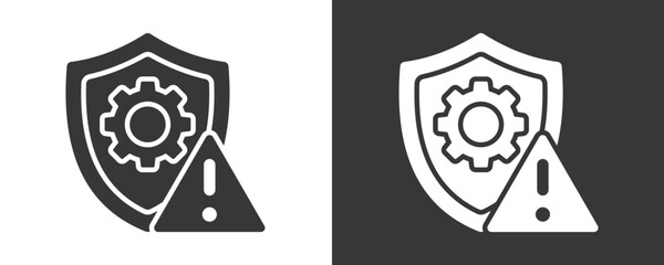 Crisis Management Icon Set Vector Collection Isolated In Black And White