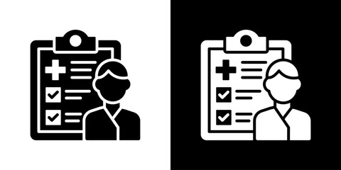 Health Checkup Icon Vector Illustration. Flat Style Design Created For Creative Flexibility In Light And Dark Versions. 