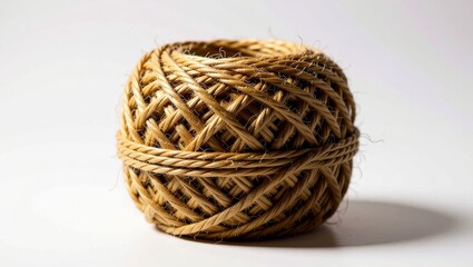 Obraz premium Woven basket closeup on white background