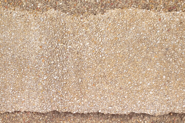 Gravel floor rough pattern top view brown background