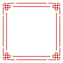 Chinese New Year ornament frame. Chinese accessory template