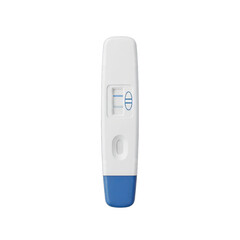 Digital Pregnancy Test Showing Two Pink Lines Indicating a Positive Result Isolated on Black Background