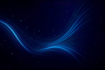 Obraz premium Futuristic Microchip Processor Background. Glowing blue electronic circuit board and CPU. AI and computer technology concept